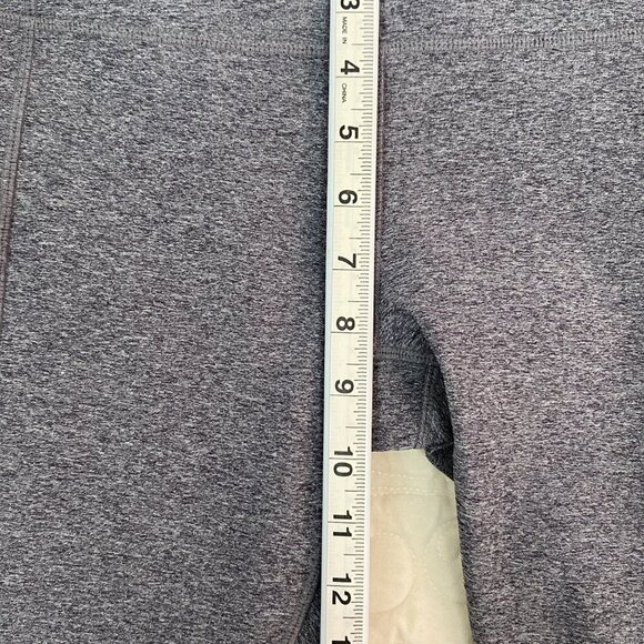 MPG Yoga Capris Leggings with Zipper Pocket Gray Size Medium - Picture 10 of 12